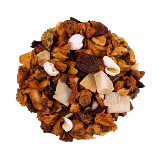 infusion gourmande nuage d’amandes saveur amande grillée avec pop-corn en vrac