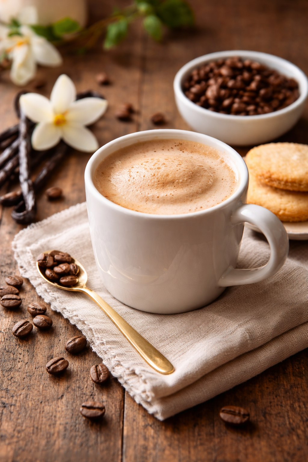 Café en grains aromatisé crème à la vanille Arabica gourmand Le Secret des Sens 250g