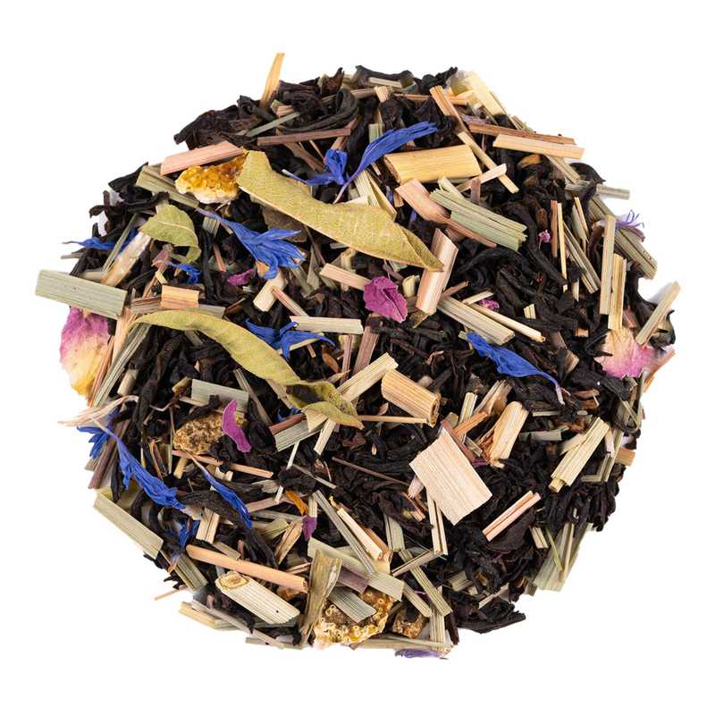 the noir lady star deluxe avec agrumes ecorces d orange citron petales de rose et bleuet 