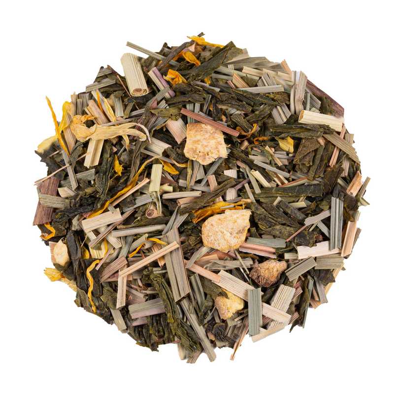 the vert smiling buddha citron gingembre en vrac avec citronnelle et ecorces de citron 